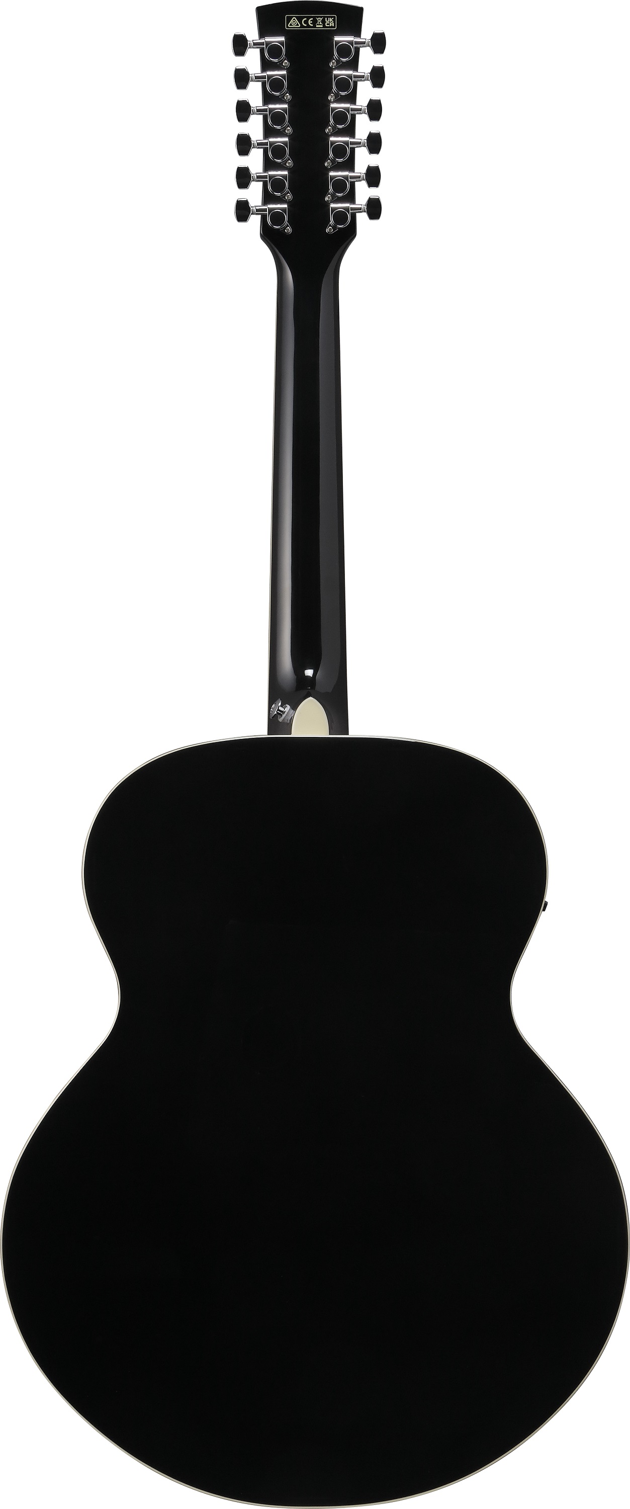 AJ7012M1E-BK 12-string Westerngitarre Black High Gloss